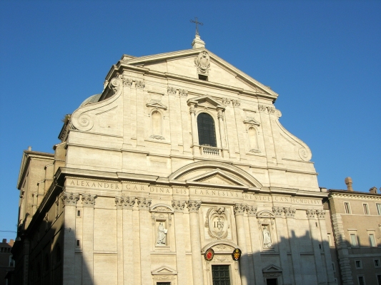facciata chiesa del gesu roma