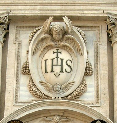stemma facciata chiesa del gesu