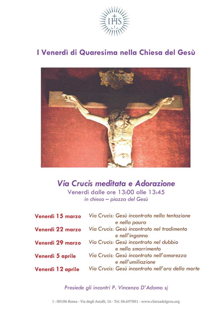 Quaresima 2019 - Chiesa del Gesù