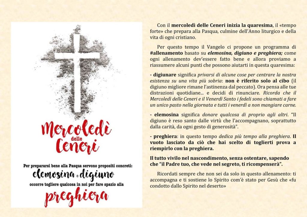 Mercoledì delle Ceneri - Chiesa del Santissimo Nome di Gesù all’Argentina