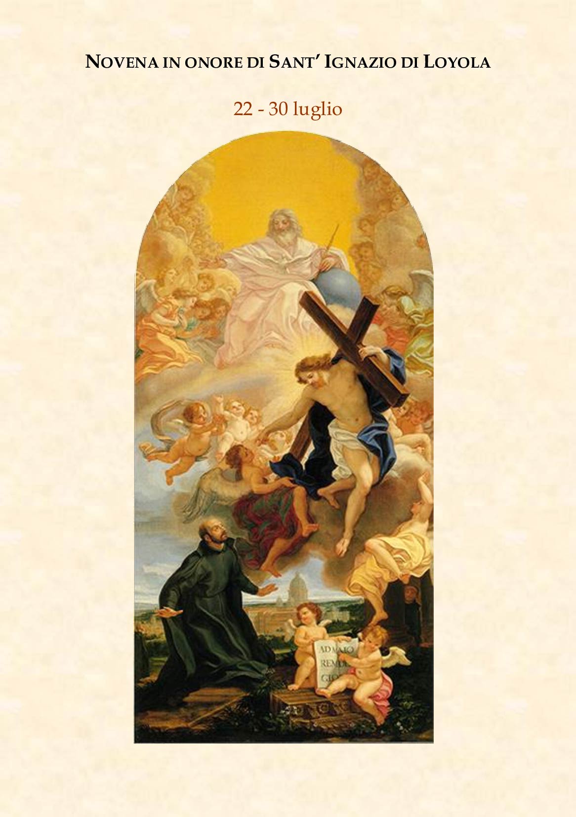 Novena In Onore Di S Ignazio Di Loyola Chiesa Del Santissimo Nome Di 
